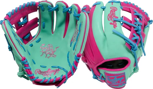 Vista 29 de Guantes de béisbol Heart of the Hide 2026 Top Grade US Steerhide Negro/Menta Pro H Web