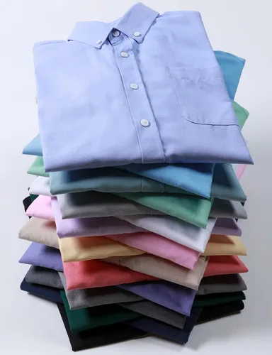 Vista 6 de JEMITOP Camisas de manga larga Oxford ligeras para hombre
