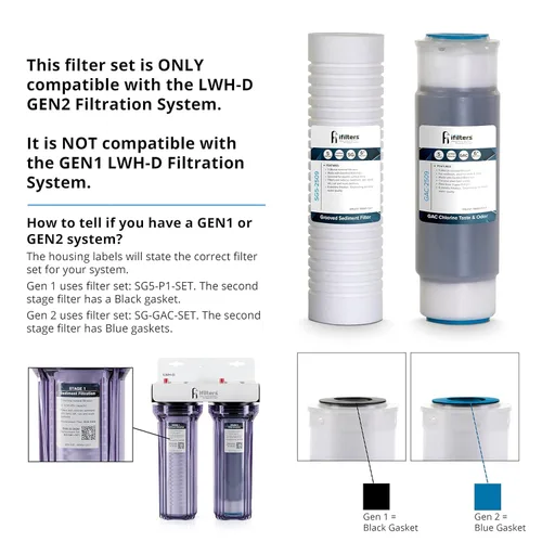 Vista 5 de Sistema de filtro de 2 etapas para toda la casa para agua de ciudad y pozo (GEN2/V2) elimina contaminantes, sedimentos, productos químicos, cloro