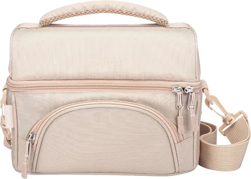 Vista 12 de Bentgo® Bolsa de almuerzo Deluxe - Lonchera duradera y aislada con bolsillo exterior con cremallera, bolsillo interior de malla, correas acolchadas