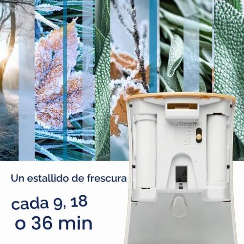Vista 4 de Glade Recambio automático en aerosol, ambientador para el hogar y el baño, First Frost, 6.2 onzas