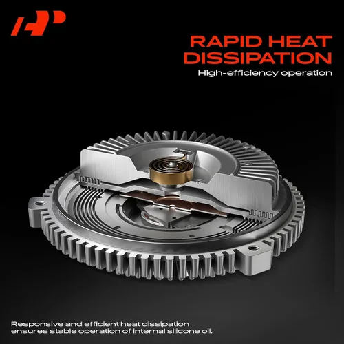 Vista 4 de A-Premium Embrague del ventilador de refrigeración del motor compatible con Ford Excursion 2000-2003, F-250 F-350 F-450 F-550 Super Duty 1999-2003