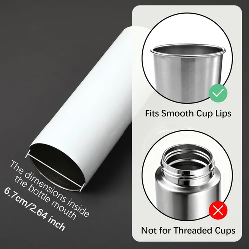 Vista 3 de Paquete de 4 tapas de repuesto para vasos delgados de 20 onzas, cubiertas antisalpicaduras de plástico para tapas de tazas de café de 20 onzas