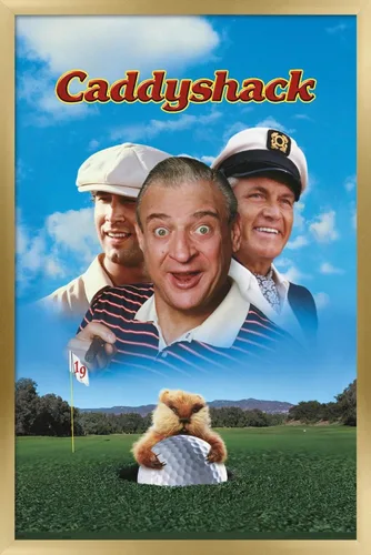 Vista 15 de Trends International Caddyshack - Póster de pared de arte clave, 14.725 x 22.375 pulgadas, versión enmarcada de madera de granero Versión enmarcada