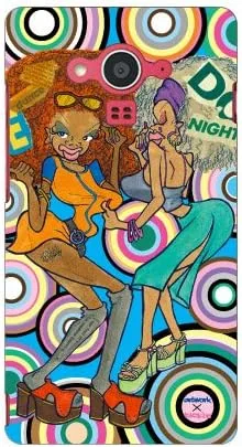 Vista 57 de MSOJ1C-ABWH-151-M827 Cute Dancers, Circle and Yellow Back Design by Artwork/for Xperia J1 Compact D5788/MVNO Smartphone (SIM Free Device)