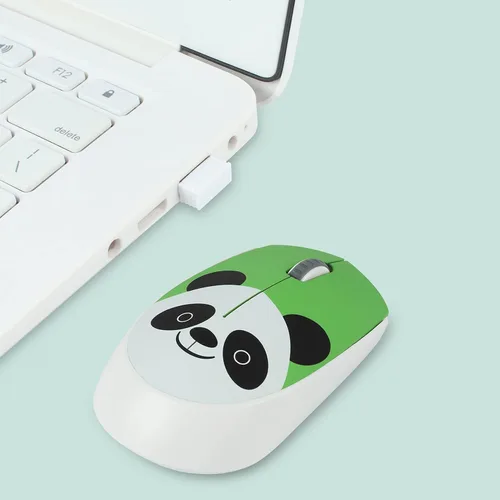 Vista 2 de Panada - Ratón óptico portátil inalámbrico de 2,4 GHz, silencioso, 3 DPI ajustables para computadora portátil, PC de escritorio