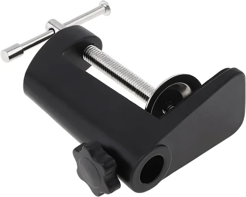 Vista 3 de RTNLIT Abrazadera universal de montaje de mesa en forma de C para micrófono, brazo de tijera, soporte de brazo de tijera con tornillo