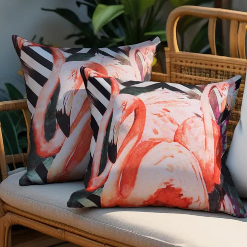 Vista 13 de Decozen Fundas de almohada decorativas con estampado de pájaros con diseño floral para decoración del hogar, sala de estar y dormitorio, funda