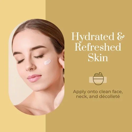 Vista 6 de Clear Beauty Hidratante facial diario de oro de 24 quilates y colágeno, probado por dermatólogos, reduce las líneas finas, antienvejecimiento