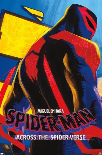 Vista 9 de Marvel Spider-Man: Across The Spider-Verse - Póster de pared de una hoja de Miguel O'Hara, 22.4 pulgadas de largo x 14.7 pulgadas de ancho, versión