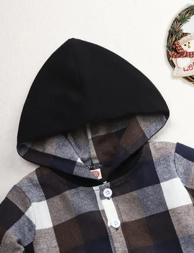 Vista 61 de Conjunto de ropa para bebés y niños pequeños, camisa con capucha y pantalones deportivos para otoño e invierno