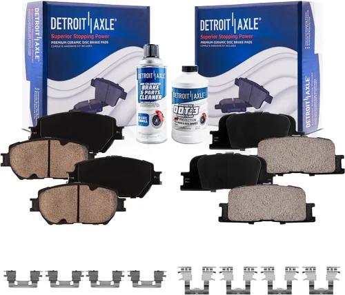 Vista 9 de Detroit Axle - Pastillas de Freno Traseras de Cerámica Izquierda Reemplazo de Pinza para Silverado Sierra Suburban 1500 Tahoe Yukon Escalade ESV EXT