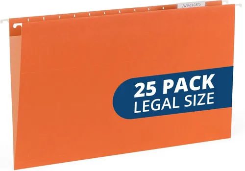 Vista 10 de Blue Summit - Carpetas colgantes de tamaño legal, carpetas de tamaño legal de 9.5 x 14.75 pulgadas, 25 archivos colgantes reforzados en varios