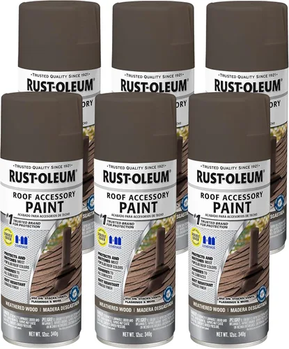 Vista 10 de Rust-Oleum 302125 Pintura en aerosol para recubrimiento de accesorios de techado, 12 onzas, Espresso Shake Batido Espresso