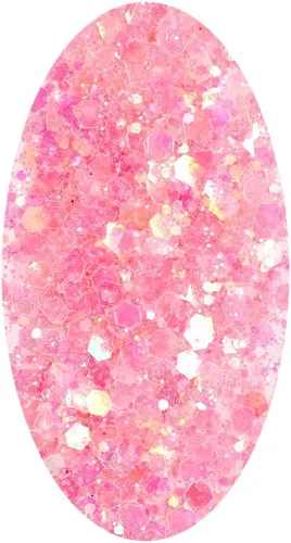Vista 2 de Purpurina gruesa iridiscente, 3.53 onzas, purpurina para manualidades para artes y manualidades, purpurina mixta gruesa cosmética, purpurina Rosa