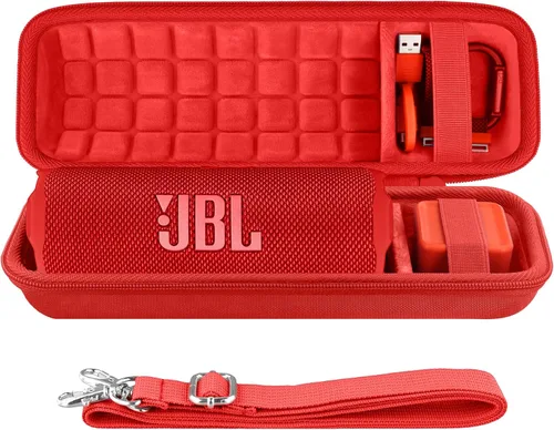 Vista 20 de co2CREA Funda de viaje rígida de repuesto para JBL Flip 7 Flip 6 FLIP 5 Altavoz Bluetooth portátil impermeable (funda de camuflaje negro)