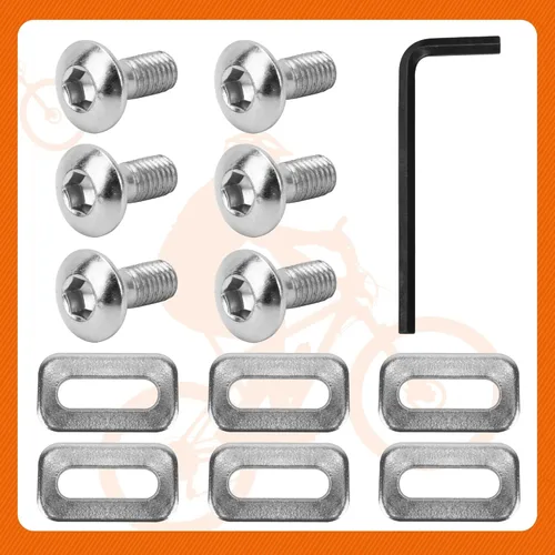Vista 7 de Delta - Tornillos para tacos SPD, tornillos de repuesto compatibles con tacos de bicicleta Delta, llave de clip SPD, tornillos de tacos Delta