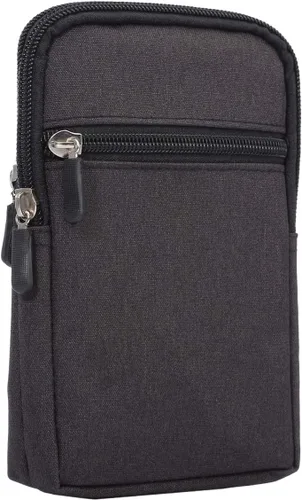 Vista 2 de ZORSOME Molle - Riñonera deportiva para Samsung Galaxy S25 S24 S23 S22 S21 S20 Ultra/Note 20 5G / Note20 Ultra S23 Plus y más, bolsa vertical