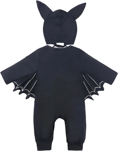 Vista 2 de Disfraz de murciélago para bebé, niño, 1er Halloween, talla 3-24 meses