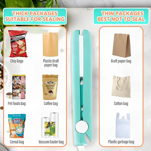 Vista 6 de Engarzadora de bolsas de 6.75" para bolsas de viruta con placa de cerámica