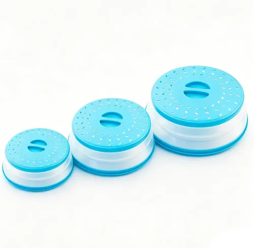 Vista 9 de Cubierta plegable para salpicaduras de microondas, cubierta para platos de microondas con ventilación de vapor, silicona y plástico sin BPA