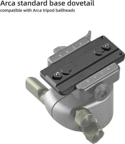 Vista 4 de Adaptador de placa de trípode FANAUE Keymod Rail con tornillos de seguridad, para cabezal de bola de trípode, compatible con Arca Swiss RRS Dovetail