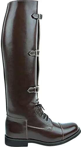 Vista 4 de Hispar Botas de equitación para hombre con diseño de semental color marrón ecuestre