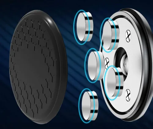 Vista 3 de Soporte magnético para teléfono con ventilación de aire para automóvil, soporte universal para teléfono celular en forma de L, soporte magnético