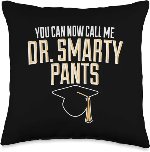 Vista 5 de Doctorado Doctorado Regalos de Graduación Defense Party Phd Dr Smarty Pantalones Doctorado Regalos de Graduación Almohada de Lanzamiento, 18x18