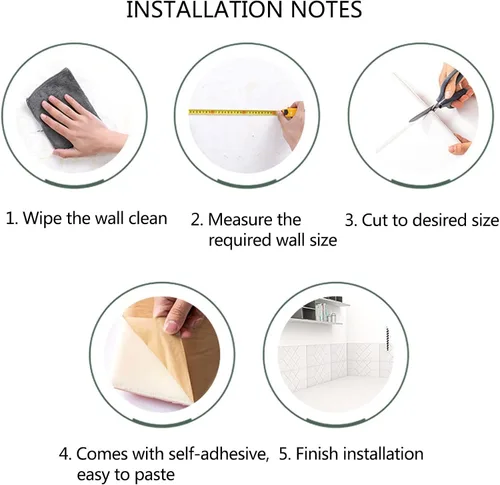 Vista 7 de Paneles de pared 3D para despegar y pegar, calcomanías de pared anticolisión impermeables para el hogar, tapete protector de pared suave para Azul