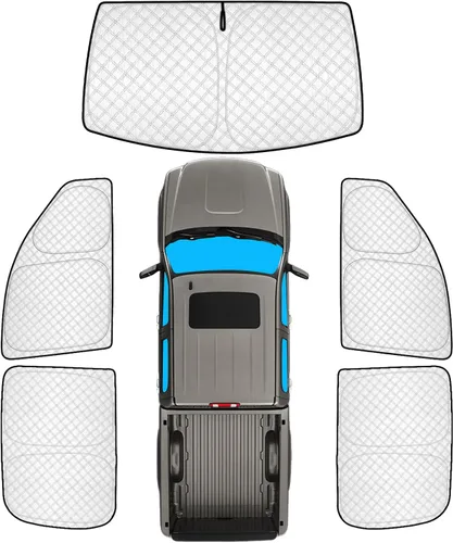 Vista 57 de KMF 6 piezas de parasoles gruesos para Mazda 3 Hatchback (No Sedán) 2014-2018 Accesorios, parasoles completos para parabrisas y ventanas de coche