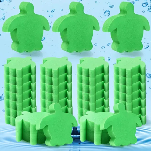Vista 9 de Patelai Paquete de 40 esponjas absorbentes de aceite para bañera de hidromasaje, accesorios para spa, bañera, piscina al aire libre (estilo barco)