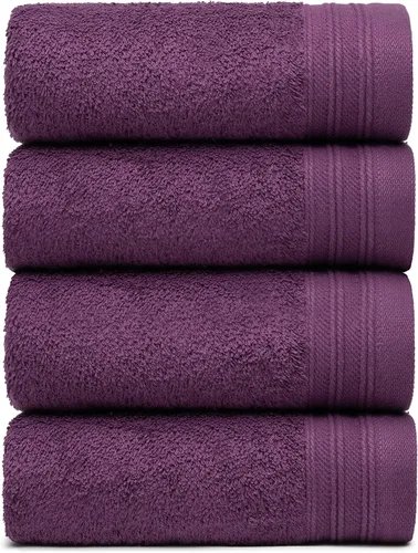 Vista 14 de Juego Premium de Toallas de 16 Toallas de Mano de 18" x 30" Color: Negro 100% Algodón 16 Toallas de Mano Ultra Suaves y Altamente Absorbentes