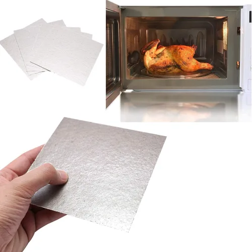 Vista 6 de Juerly - Cubiertas de guía de ondas para microondas, paquete de 4 láminas de placas de mica para aislamiento térmico universal de microondas, parte