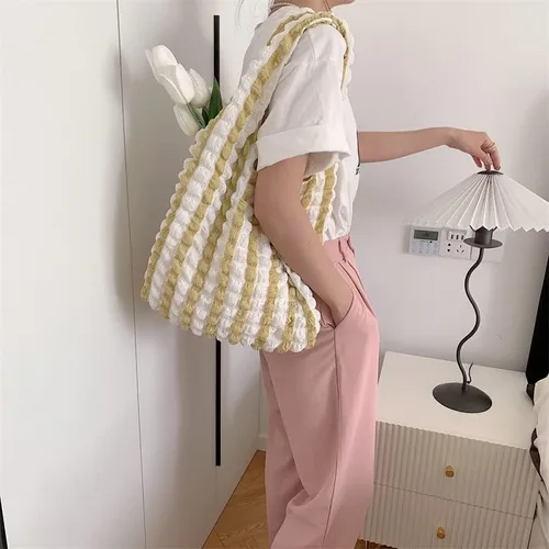 Vista 4 de Bolsas Hobo de burbujas para mujer, bolsa de mano de burbujas, bolsa de hombro de nube, bolso Hobo, bolso casual, bolso de regalo para mujeres 2023