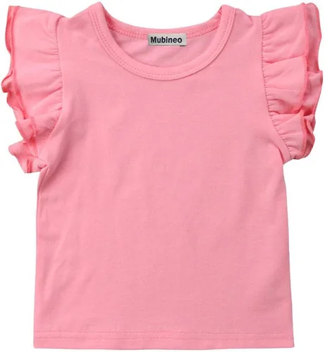 Vista 20 de Mubineo - Camiseta de manga corta para bebé, algodón, diseño liso