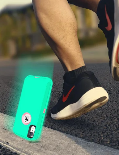 Vista 7 de MXX Compatible con iPhone XR, 3 capas súper protectoras, cuerpo resistente, resistente, a prueba de golpes y polvo, diseñada para Apple Xr funda