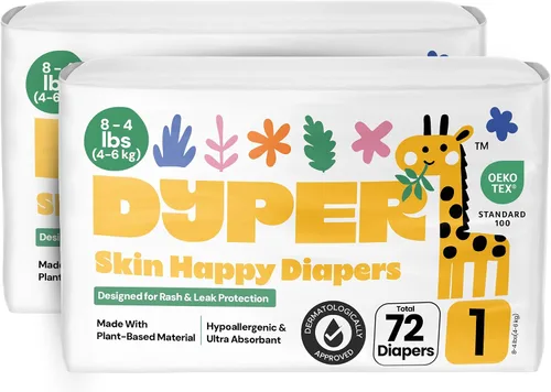 Vista 8 de DYPER - Paquete de 2 pañales para bebé, talla 5 (40 unidades) <27 libras a