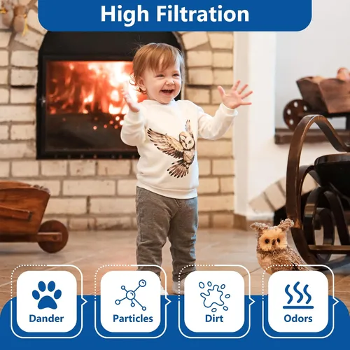 Vista 4 de Funmit WF2 - Filtro humidificador de repuesto para humidificador Vicks Kaz Starry Night Cool Mist V3500N V3700 V3100 V3900 Sunbeam 1118 1119