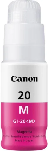 Vista 6 de Canon PIXMA G6020 Supertank inalámbrico (Megatank) GI-20 - Botella de tinta cian, compatible con PIXMA G6020 GI-20, botella de tinta magenta