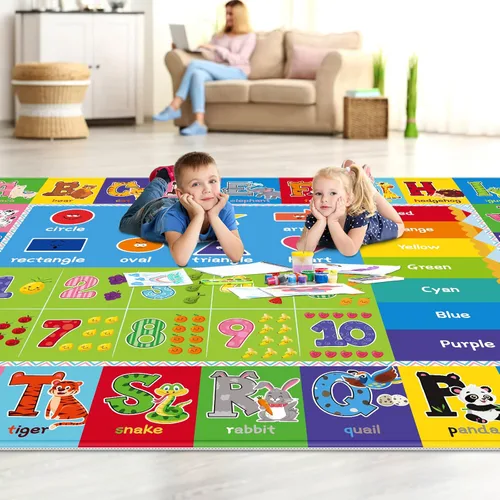 Vista 2 de Alfombra de Juego para Bebés, Alfombra para Niños Pequeños para el Piso, Alfombra de Juego para Niños, Bebés y Niños Pequeños, Colección Extra