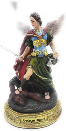 Vista 9 de Juego de estatuas de arcángel – Juego de 7, 8 pulgadas – El juego incluye las 7, San Miguel, San Rafael, San Gabriel, San Uriel, San Jofiel, San
