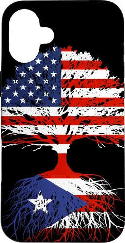 Vista 23 de Puerto Rico Boricuas Roots - Carcasa para iPhone 17, diseño de bandera estadounidense de Puerto Rico