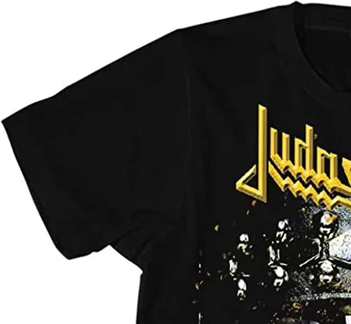 Vista 5 de Judas Priest - Camiseta clásica de rock para hombre