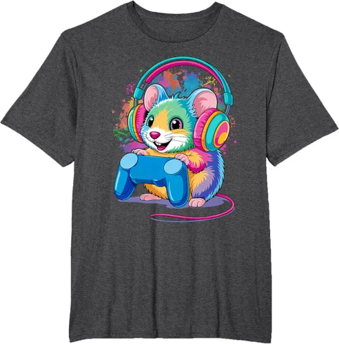Vista 14 de Mouse Gaming Animal Video Games Funny T-Shirt