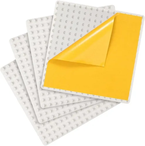 Vista 10 de MIMAX Placas base autoadhesivas compatibles con DUPLO, placa base para despegar y pegar para mesa de juego o pared de bricolaje, paquete de 4