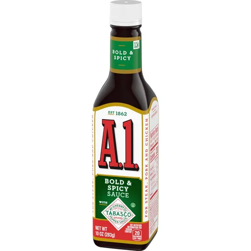 Vista 3 de A.1. Salsa para Bistec Bold & Spicy, botella de 10 oz (paquete de 3)