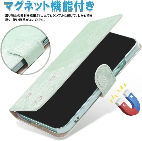 Vista 4 de U/D Funda para teléfono inteligente Xiaomi Mi 10LE-Y01-AY14, funda con tapa, funda, orificio para cámara, función de soporte, piel sintética