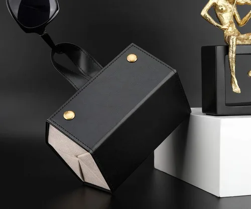 Vista 8 de MoKo - Organizador de gafas de sol con 5 ranuras, estuche de viaje para gafas de sol portátil, estuche de almacenamiento para mujeres y hombres