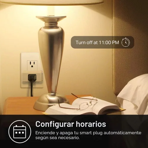 Vista 6 de Kasa Smart - Enchufe inteligente mini con monitoreo de energía, enchufe Wi-Fi inteligente para casa inteligente, compatible con Alexa, Google Home e